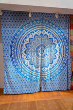 Ethereal Psychedelic Boho Mandala Tapestry Curtain