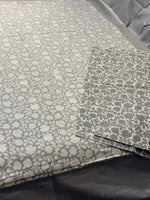 Grey Floral Elegance King‑Size Bedsheet with Matching Pillow Covers