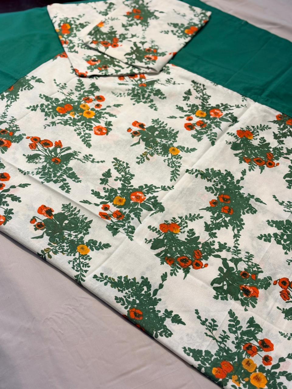 FOREST FLORAL ELEGANCE BORDER BEDSHEET