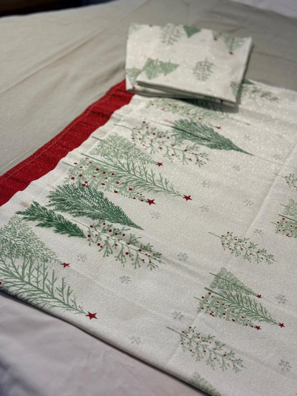 SNOWY PINE BLISS BORDER BEDSHEET