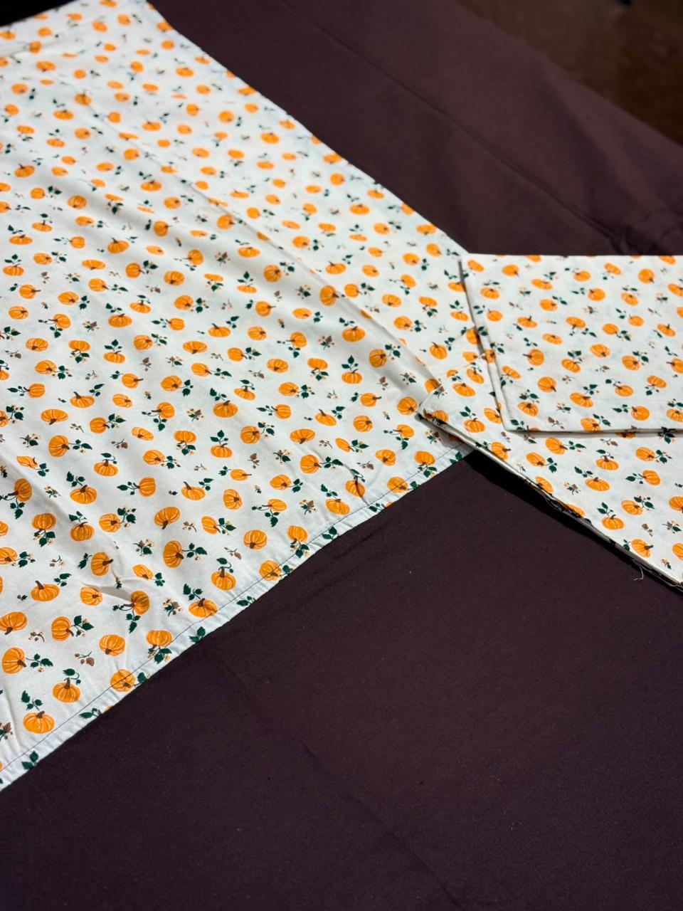 PUMPKIN PRINT BORDER BEDSHEET