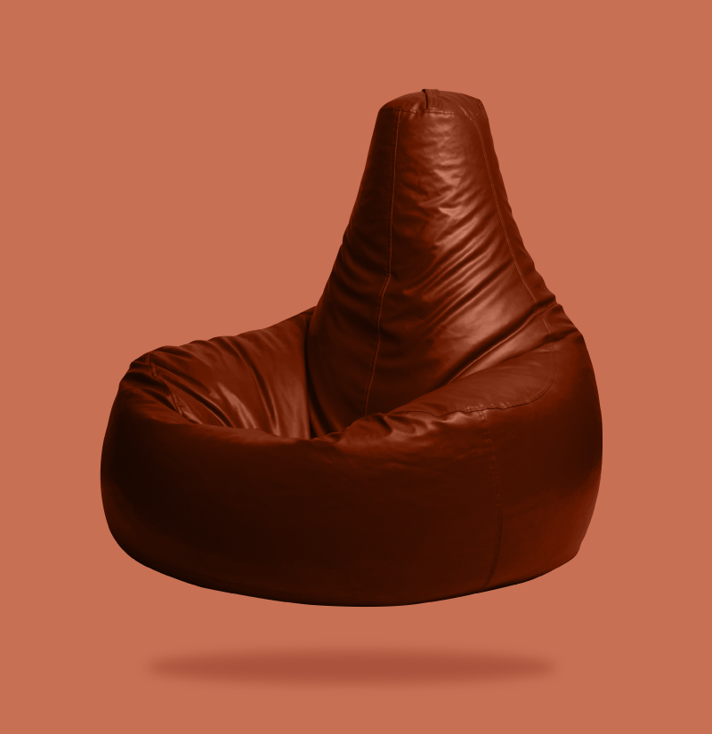 Choco Brown Gaming Bean Bag Cover Only