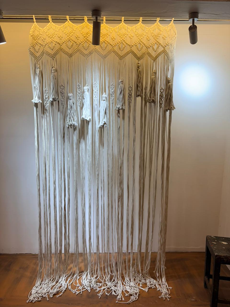 Boho Tassel Handwoven Macramé Curtain