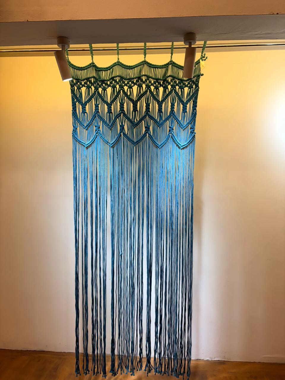 Ocean Wave Boho Macramé Curtain