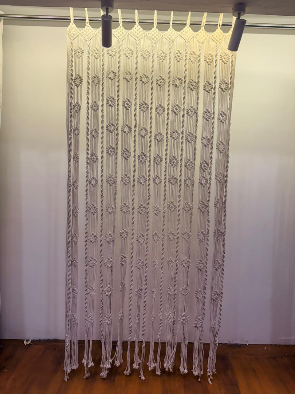 Boho Knot Elegance Macramé Curtain