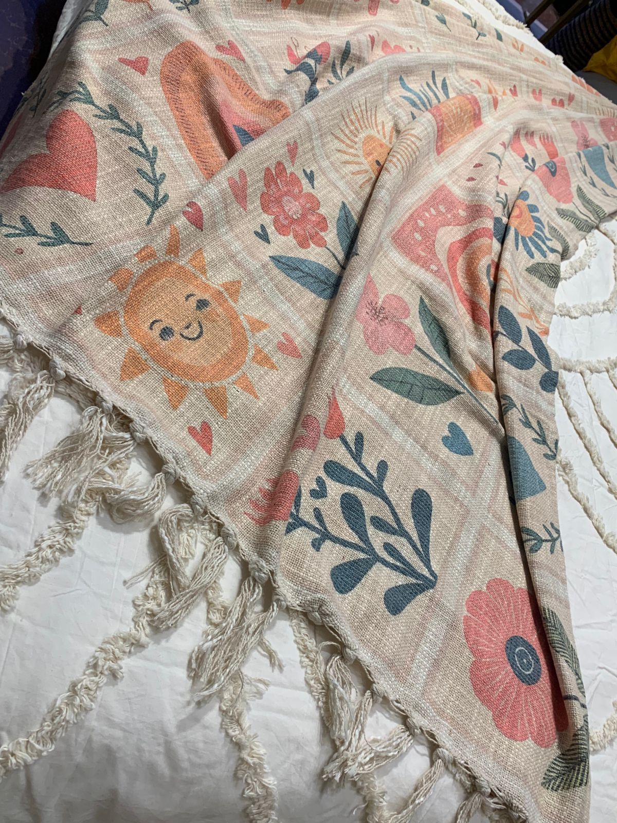 HAPPY BLOOM WOVEN THROW