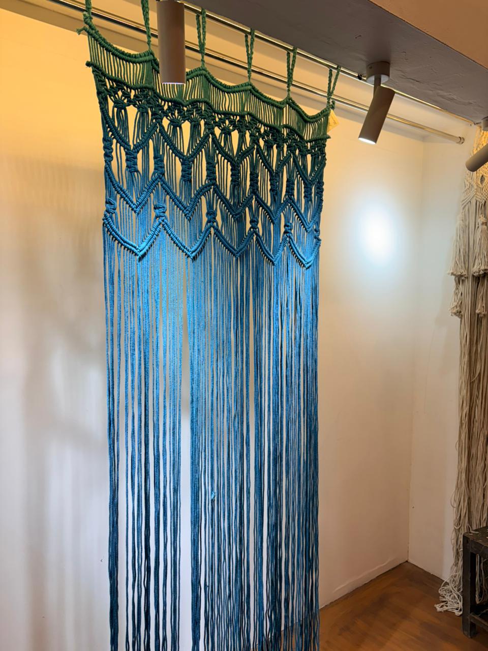 Ocean Wave Boho Macramé Curtain