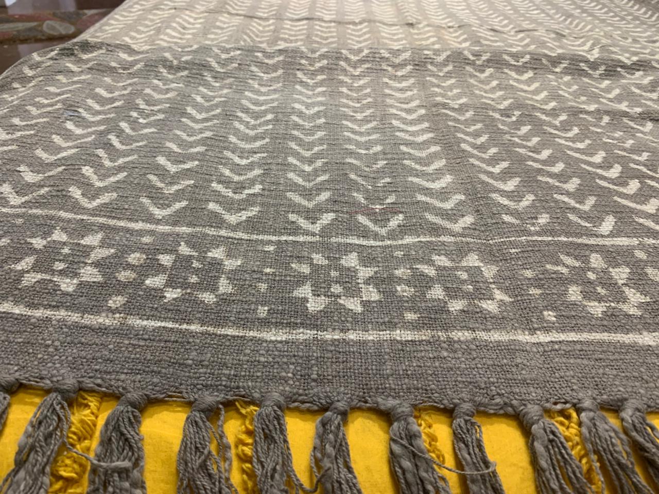 GEOMETRIC CHEVRON PATTERN SOFA THROW