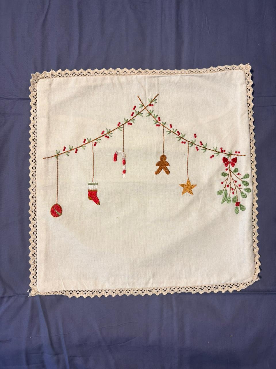 Holiday Hanging Charms Cushion cover