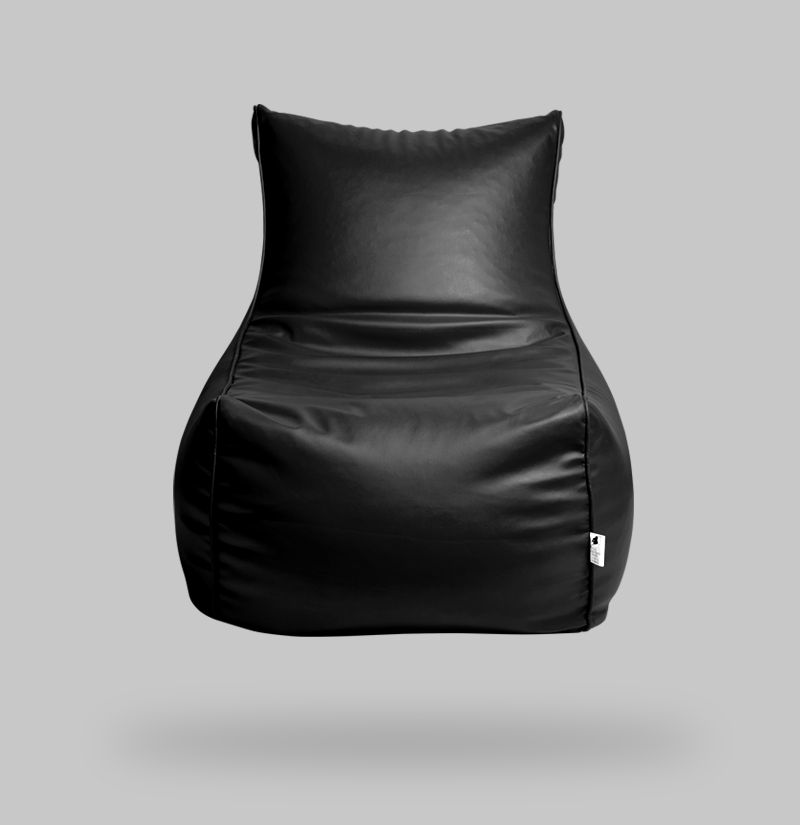 lounger-black-leather-bean-bag-chair