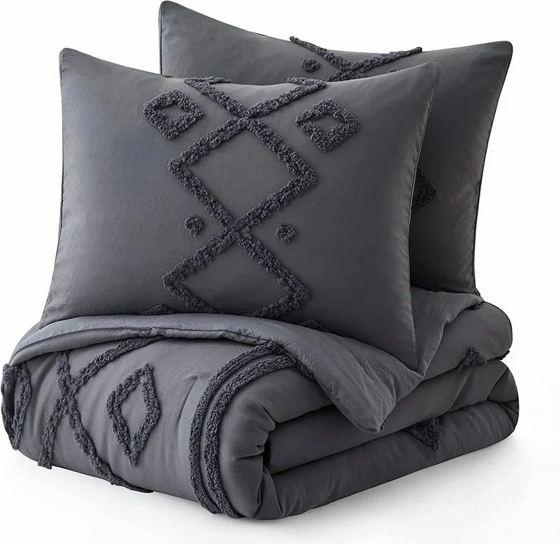 Nomad’s Mystic Geometry Tufted Duvet Cover – Artistic & Eco-Friendly Bedding