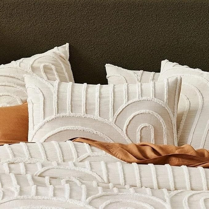 Sanctuary Arches Tufted Duvet Cover – Luxurious & Eco-Friendly Bedding