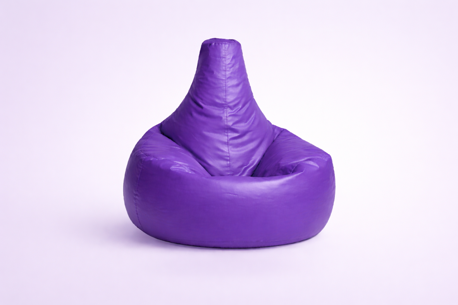 Royal Violet Leatherette Gamer Bean Bag with Beans – Signature Luxury Gaming Throne