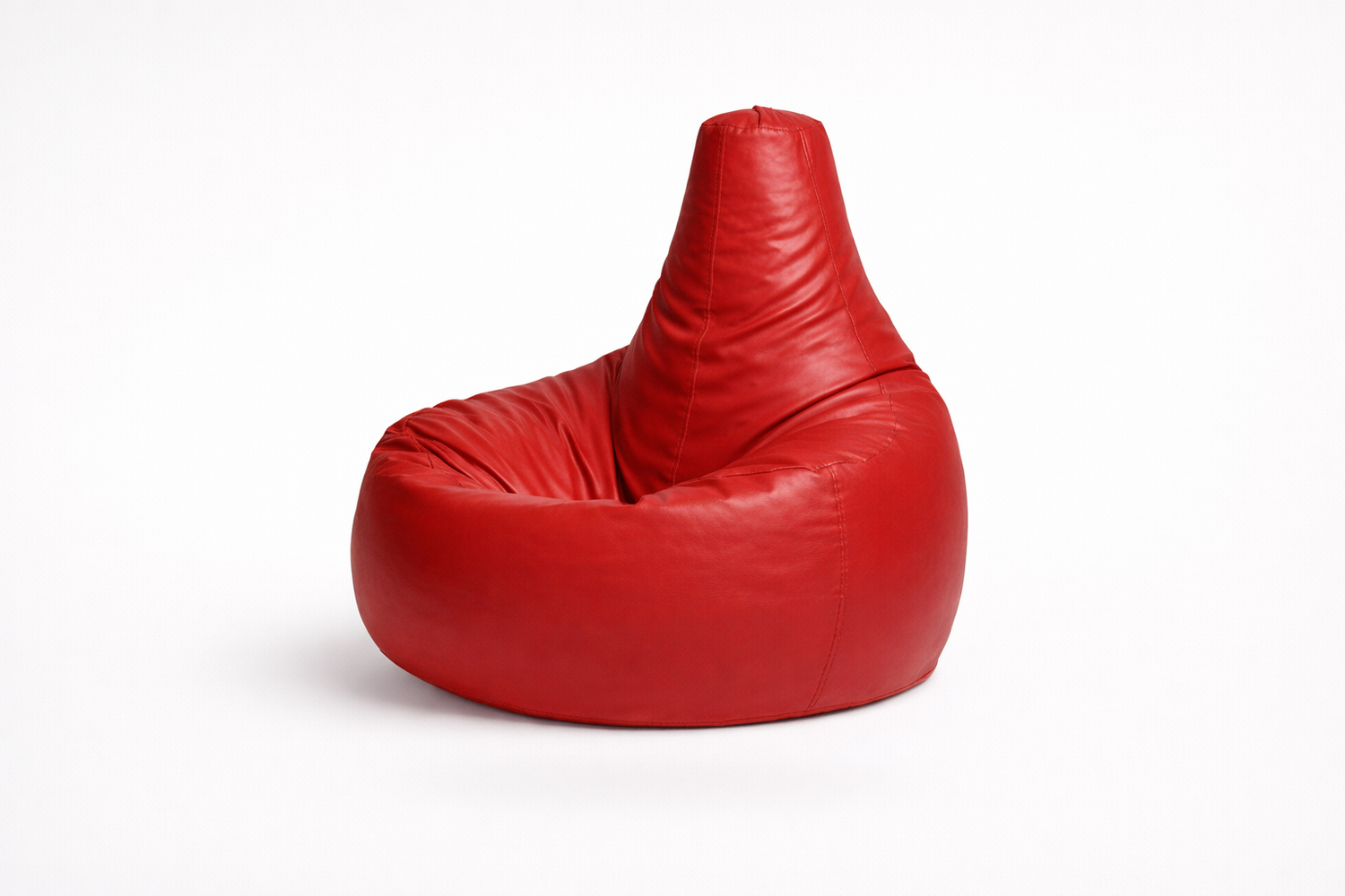 Red Leatherette Gamer Bean Bag with Beans – Ultimate Pro Gaming Throne