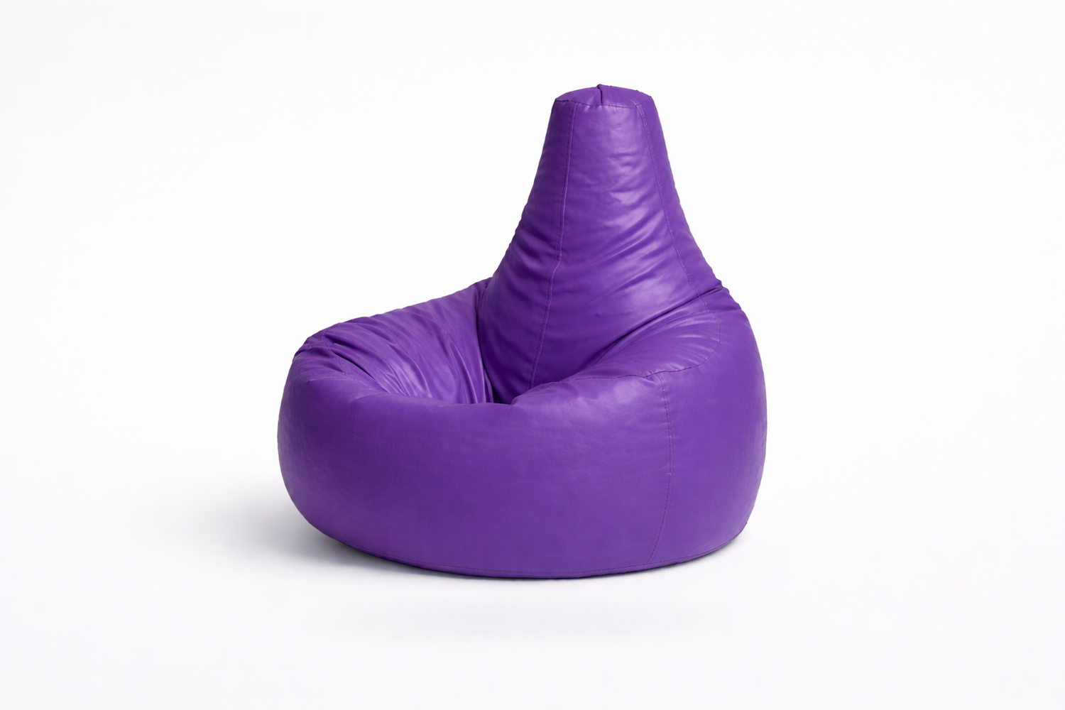 Royal Violet Leatherette Gamer Bean Bag with Beans – Signature Luxury Gaming Throne