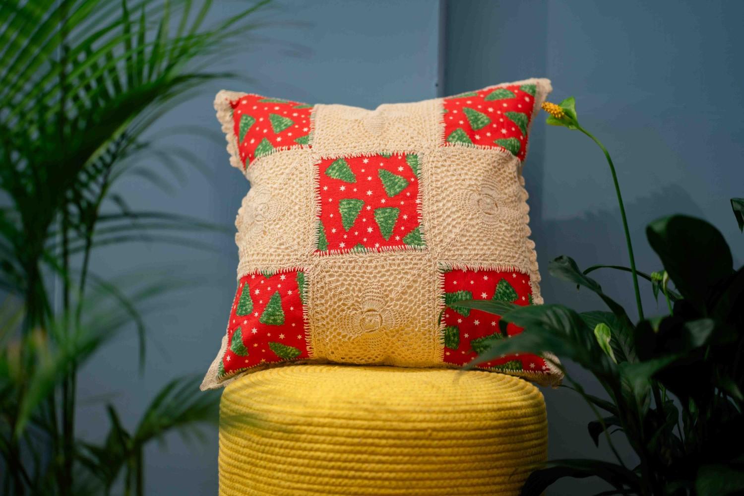 Festive Quilt Charm Cushion Cover-vibrant-home-decor-accent