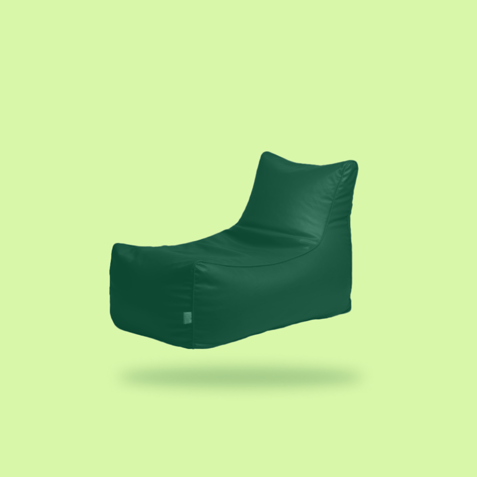 Dark Green Lounger Bean Bag Cover Only