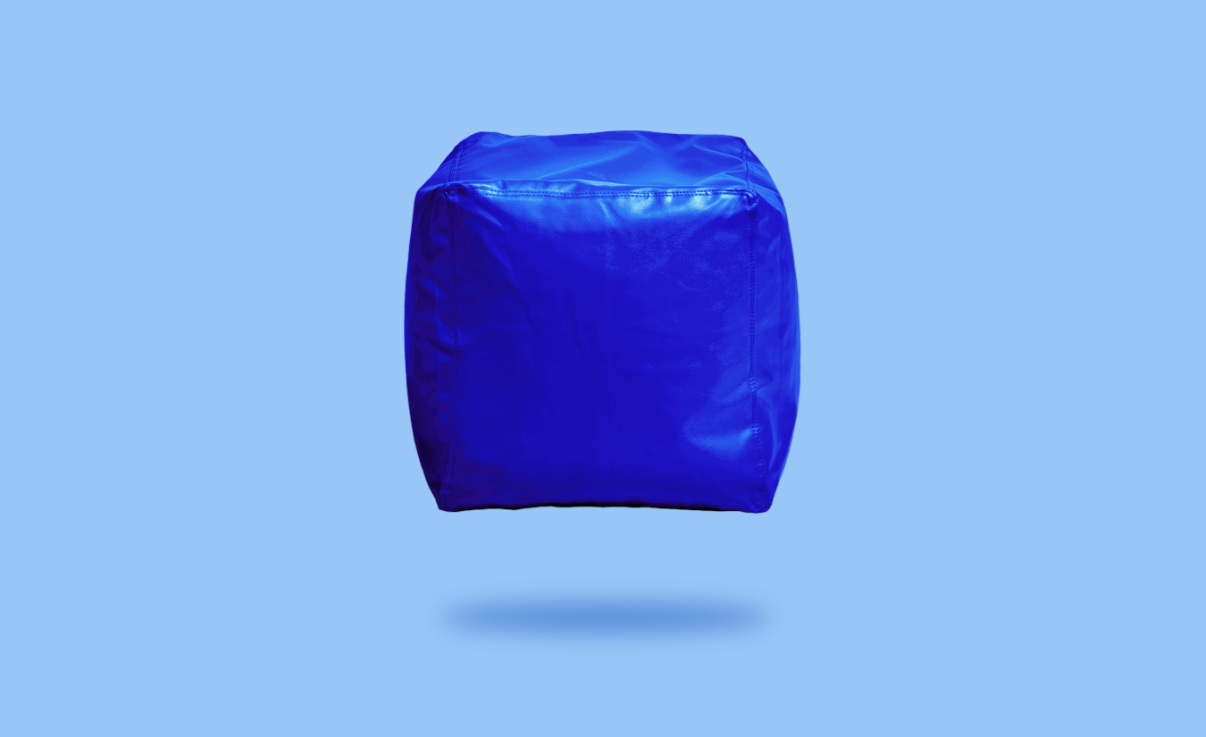 Blue Footstool Cover Only 💙