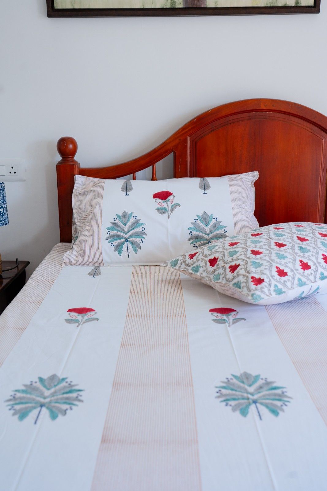 Frost & Flora Percale Cotton Bedsheet – 210 TC Elegance Redefined