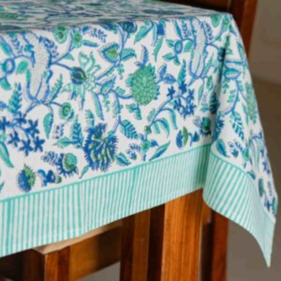 Botanical Elegance Table Linen in Rectangle Shape