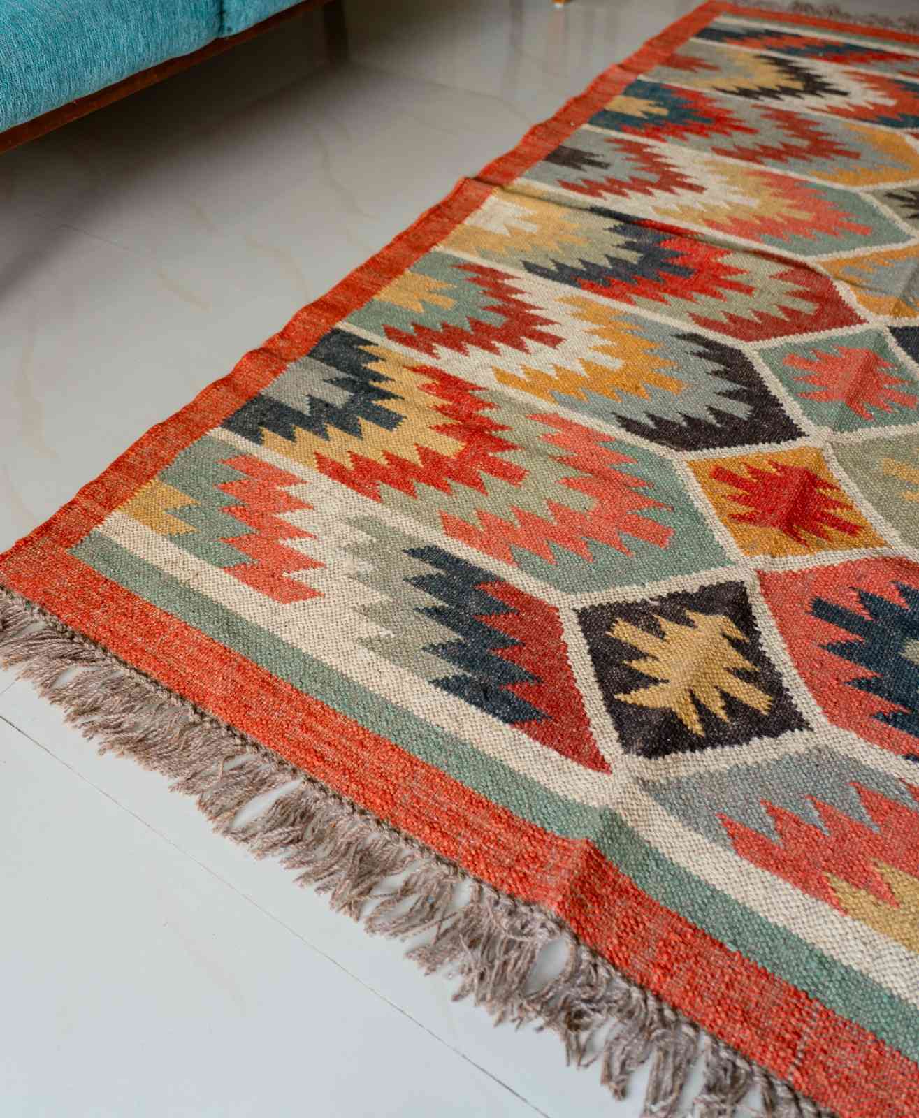 Desert Prism Kilim Rug geometric-elegance-inspired-by-desert-hues-64-size