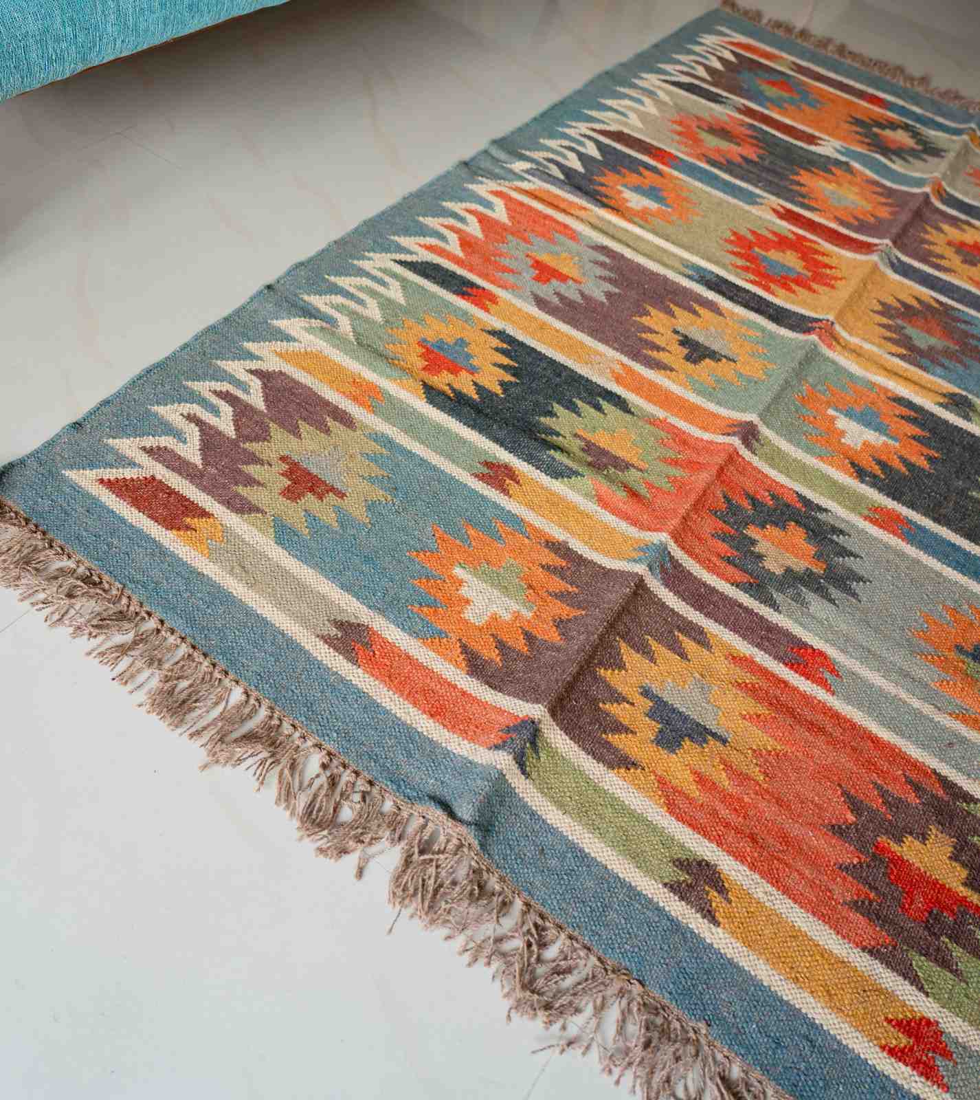 Mesa Dawn Kilim Rug-sunrise-inspired-elegance-in-geometric-design-64-size