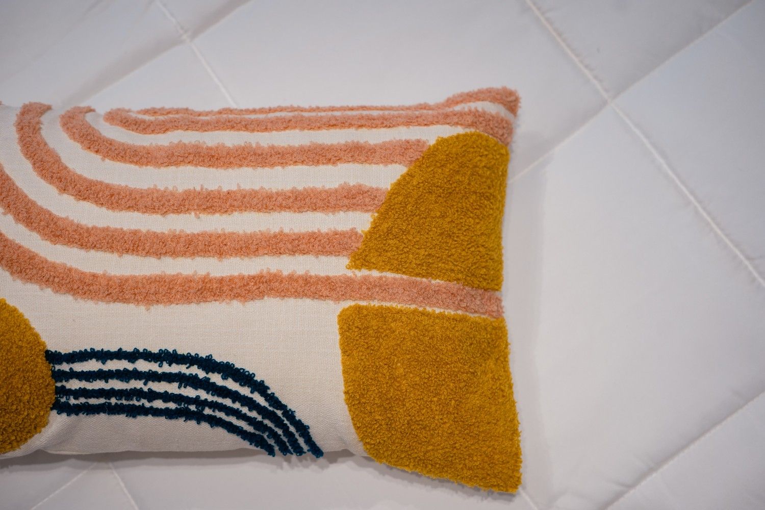 Pink & Yellow Geometric Bliss Cushion Cover