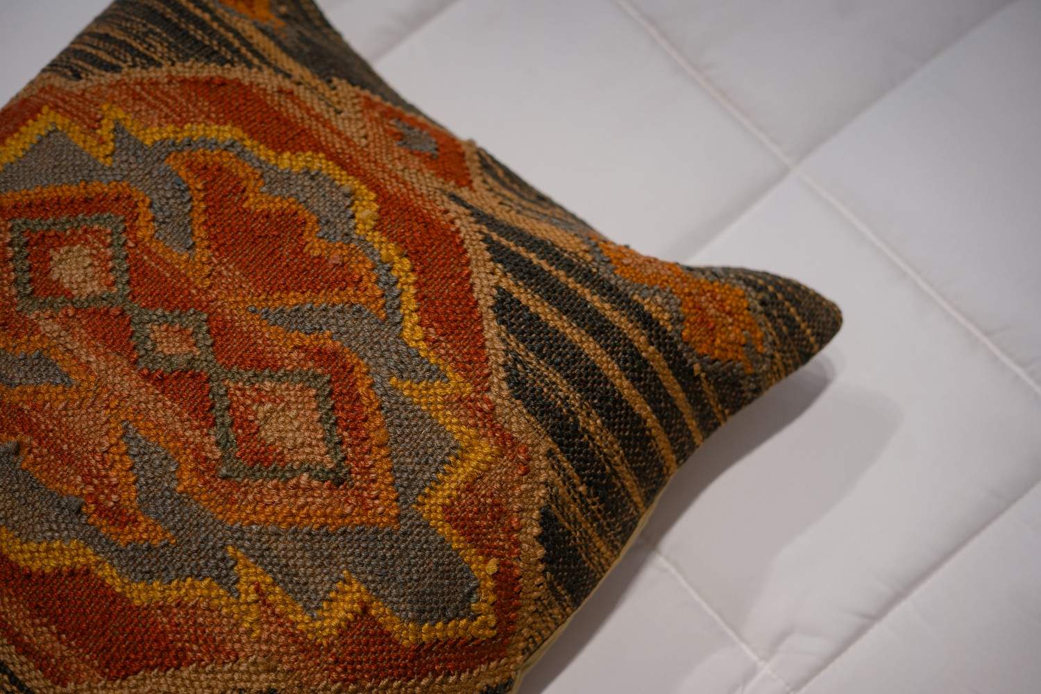 Crimson Sunset Kilim Cushion Cover