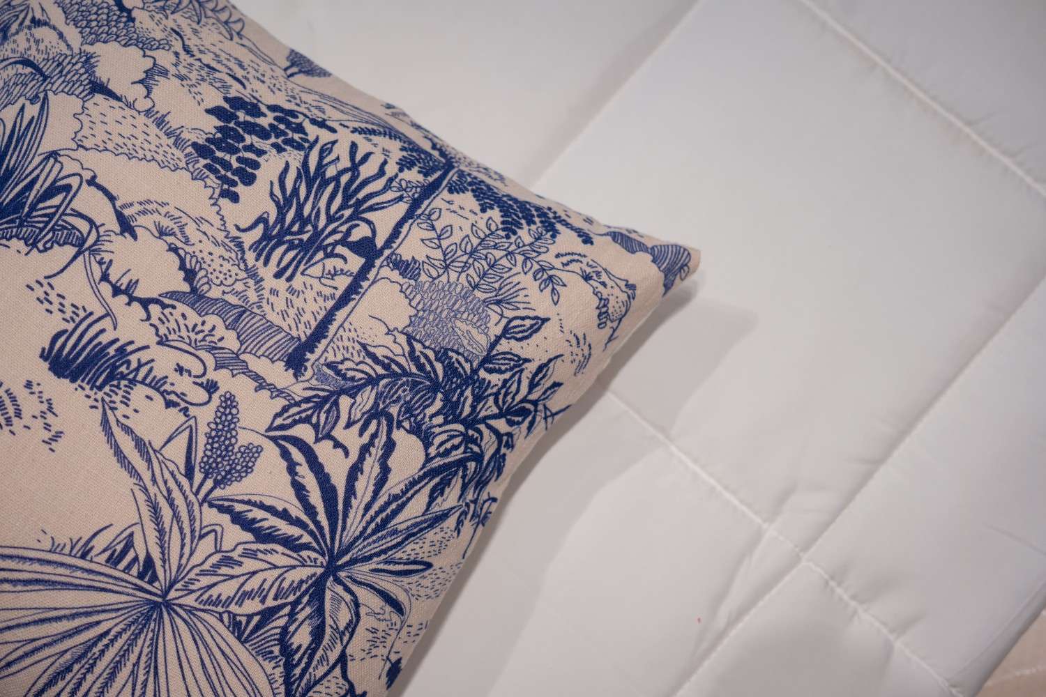 Enchanted Toile Cotton Cushion Cover – French Provincial Collection