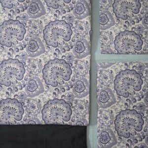 Regal Paisley Mist Border Bedsheet – Luxurious Cotton Bedding with Heritag Paisley Border Design