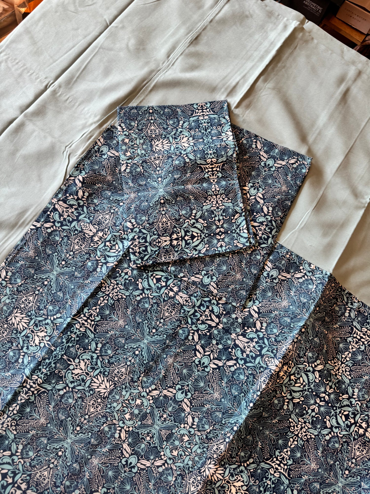 Midnight Mandala Border Bed Sheet Set