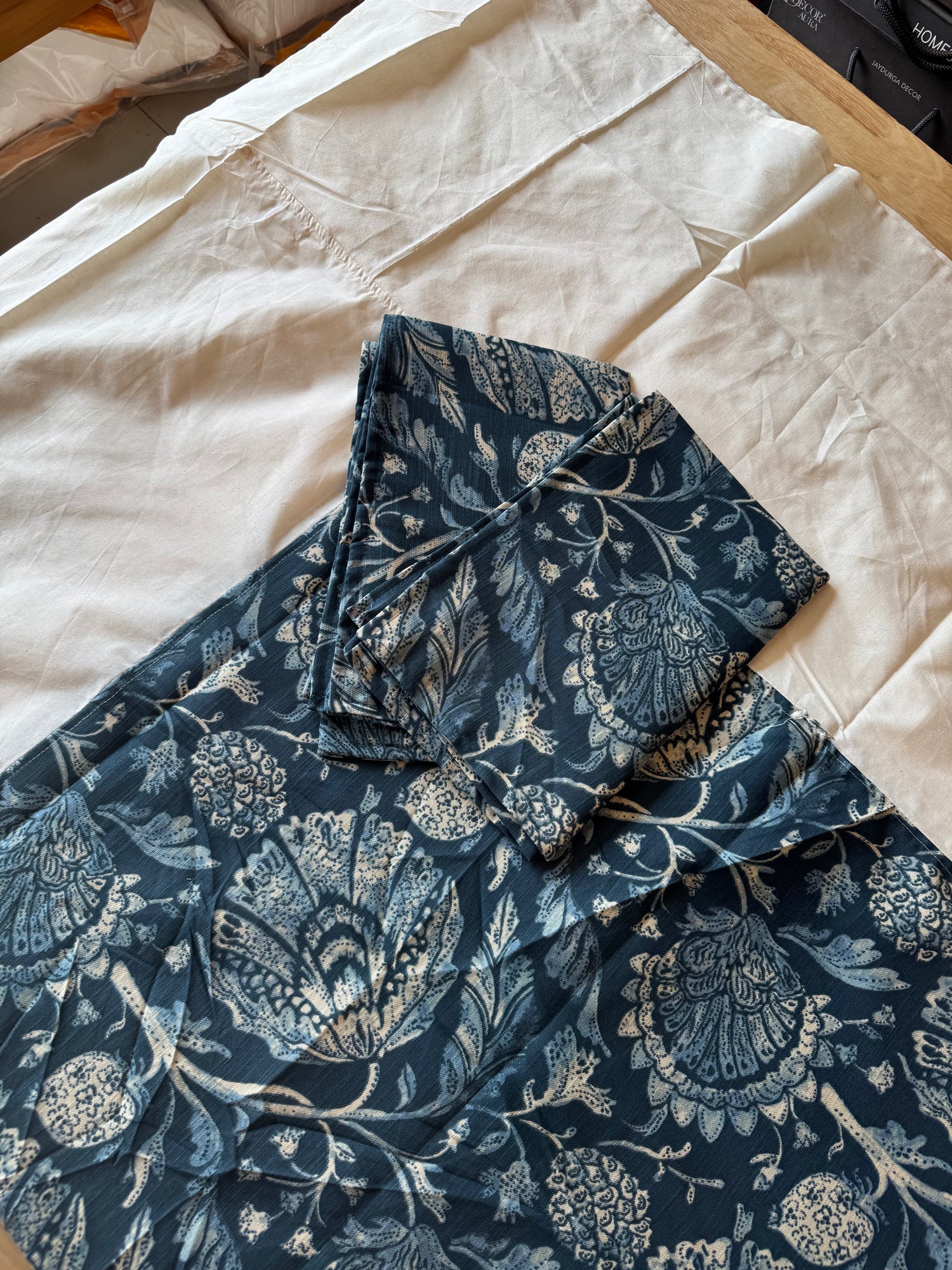 The Indigo Heritage Border Bed Sheet Set