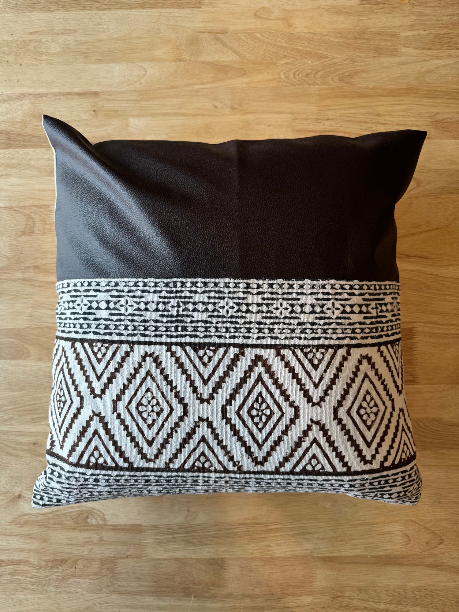 The Monochrome Kilim Square Cushion Cover