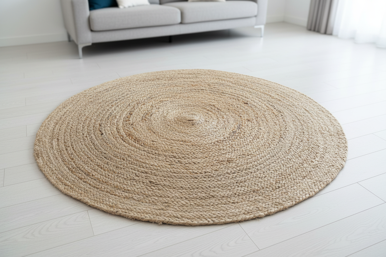 Classic Natural Braided Jute Rug