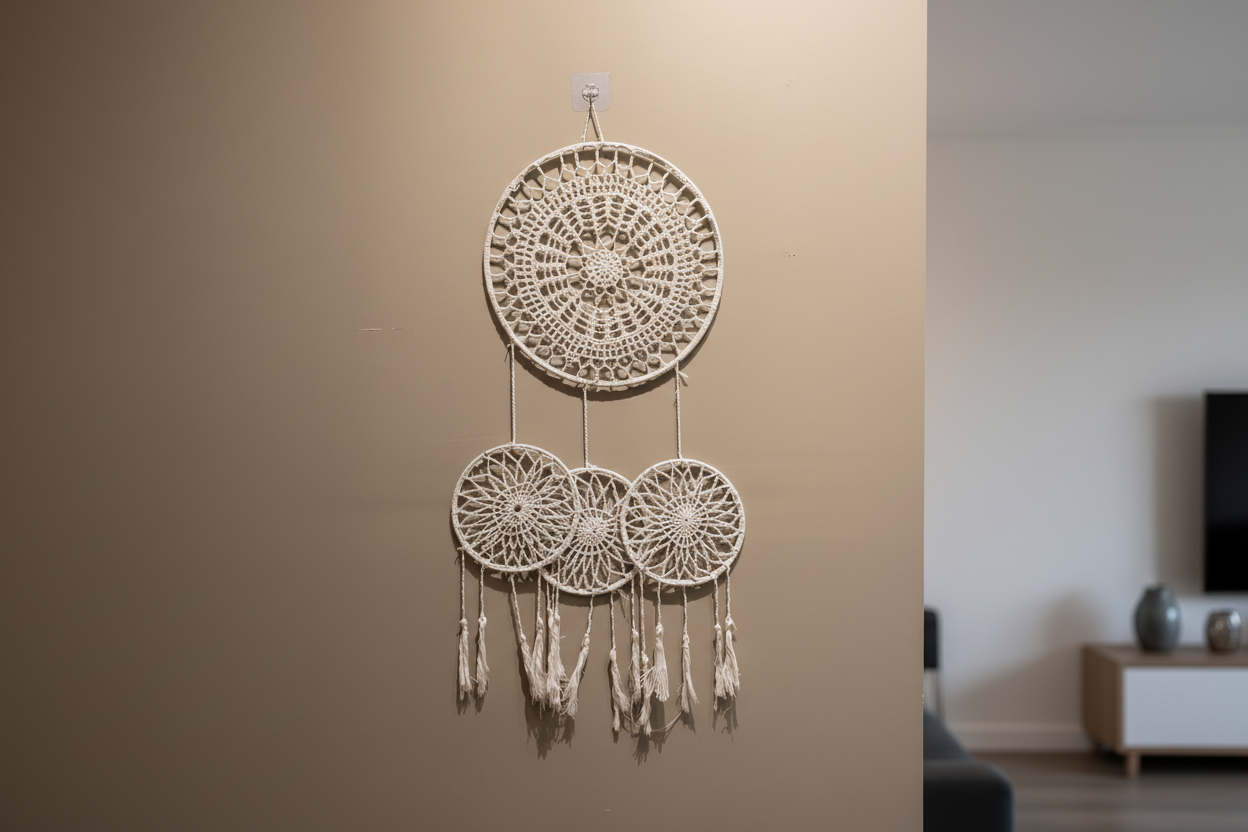 Large: Triple-Tier Crochet Dreamcatcher