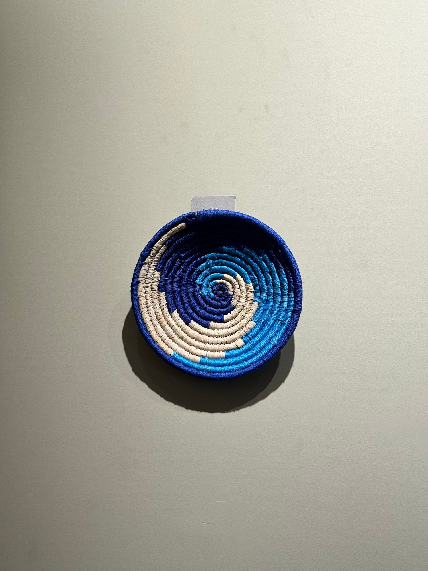 Azure Swirl Sabai Wall Hanging