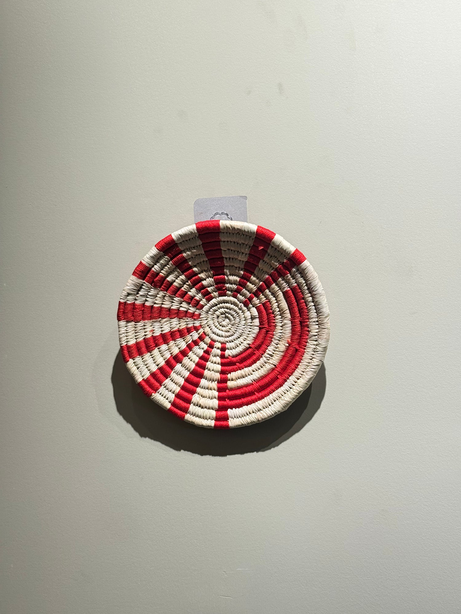 Candy Cane Spiral Sabai Wall Hanging