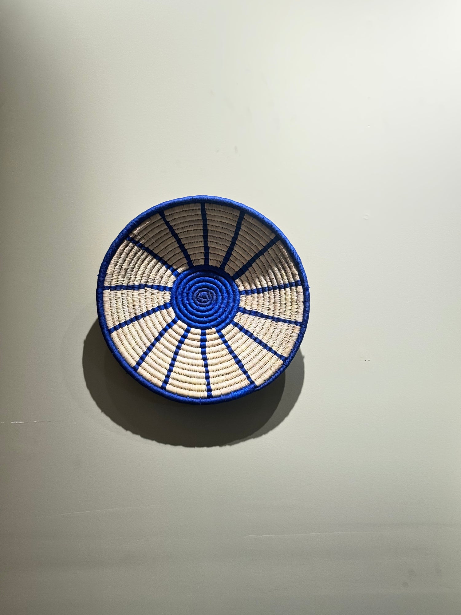 Cobalt Spoke Sabai Wall Hanging