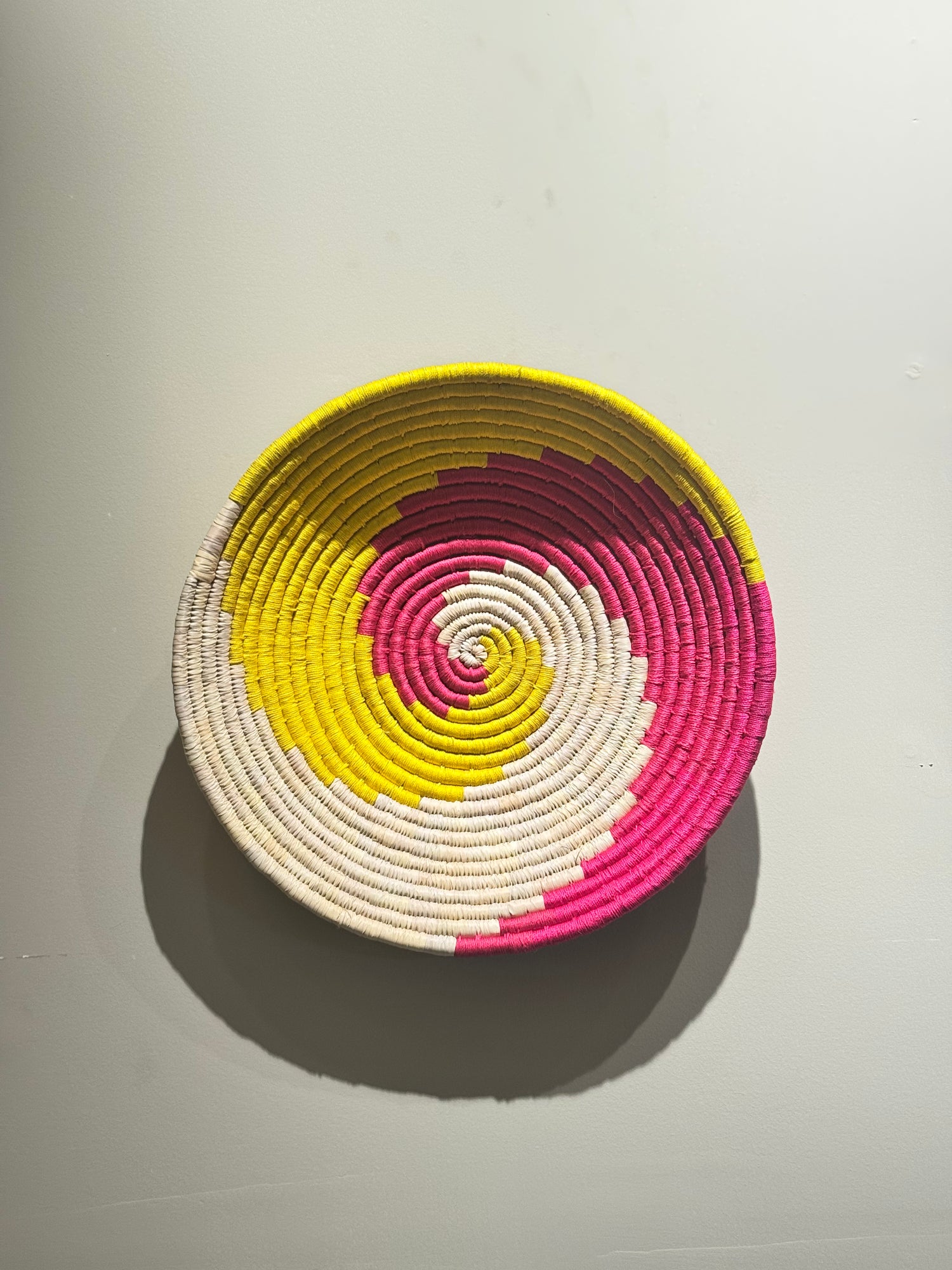 Raspberry Swirl Sabai Wall Hanging