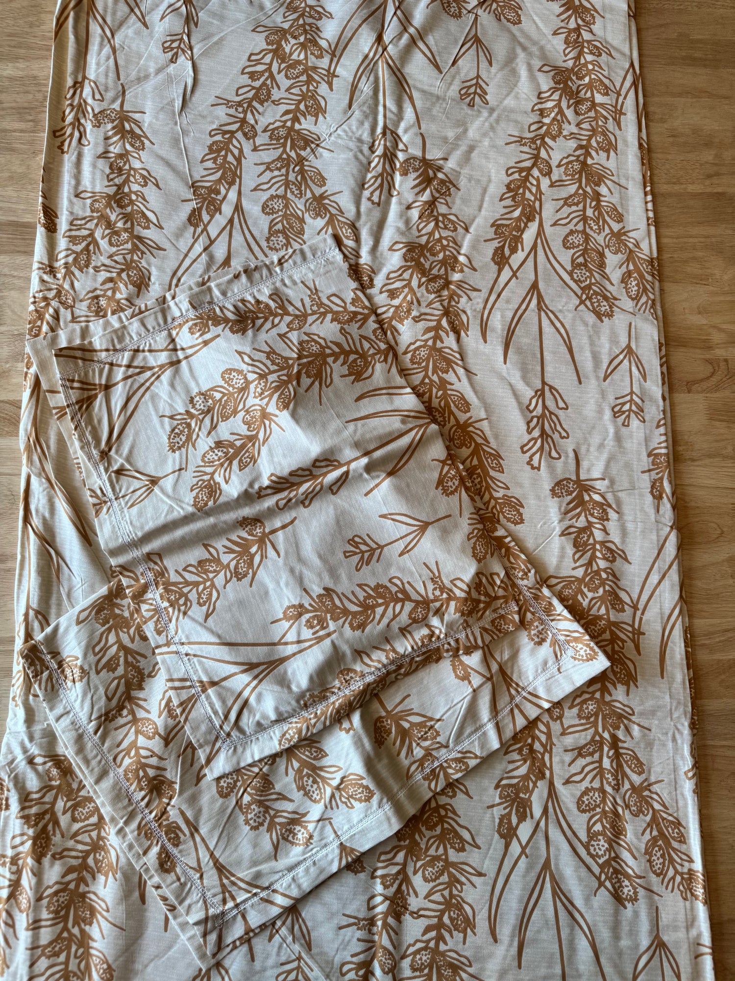 Golden Fern Oliver Super King Size Bedsheet