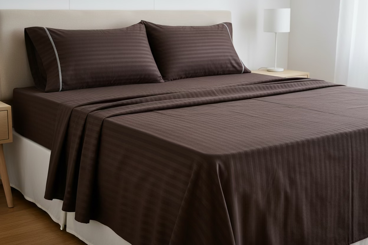 Espresso Bean | Hotel Luxury Double Size Bedsheet Set