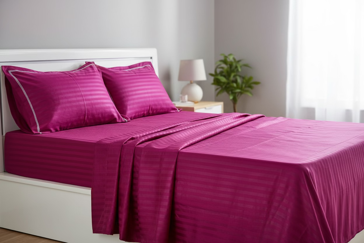 Wild Berry | Hotel Luxury Double Size Bedsheet Set