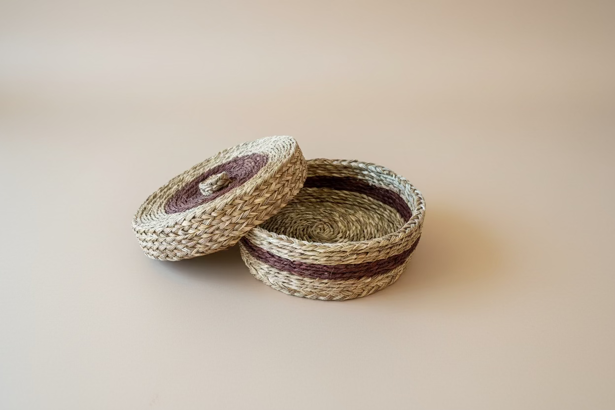 Coffee Bean Woven Storage Basket