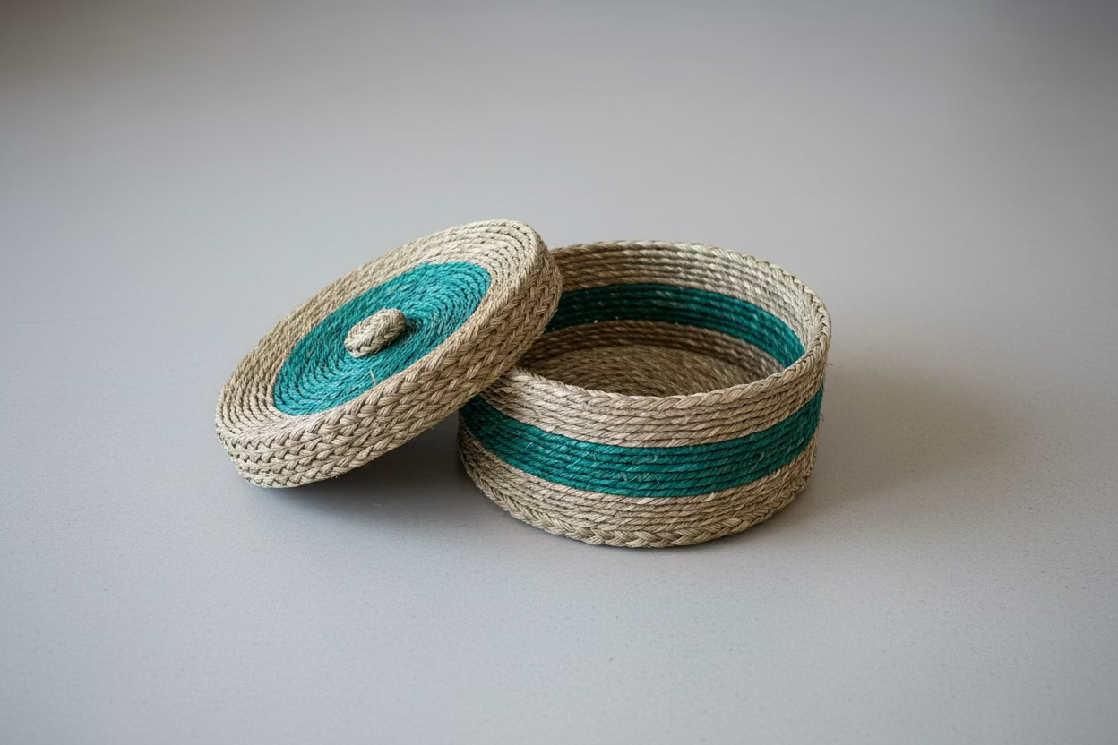 Emerald Isle Woven Storage Basket
