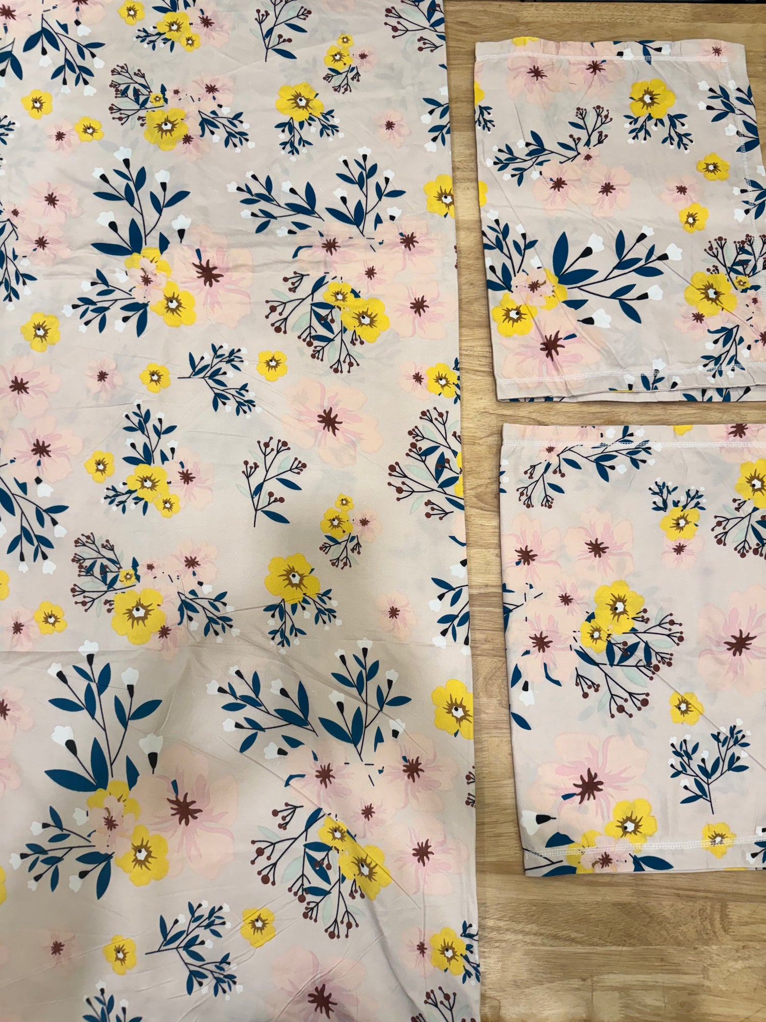 Oliver King Size Bedsheet: Blush Meadow