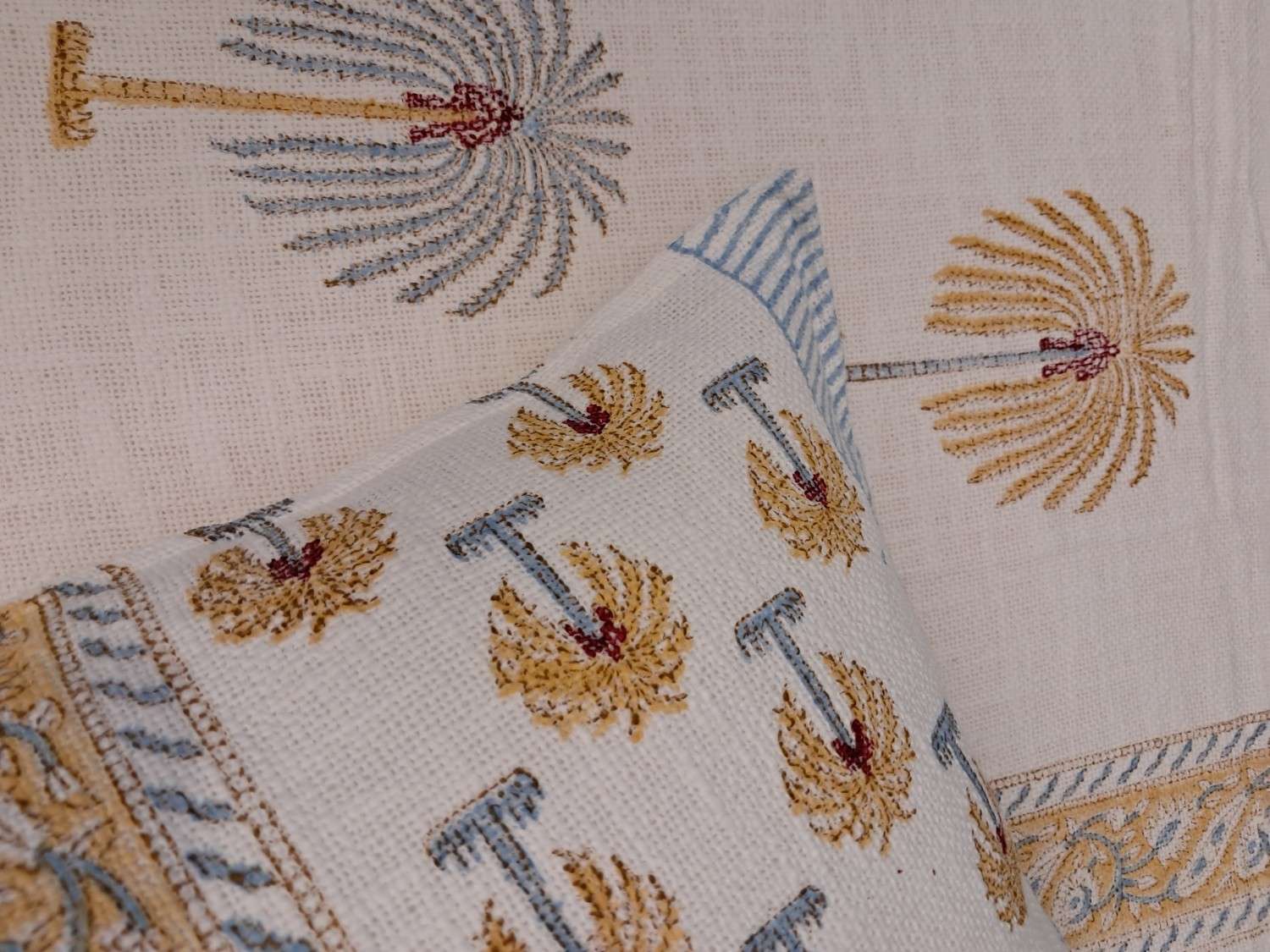 Golden Oasis Jute Bedcover -boho-elegance-meets-natural-comfort