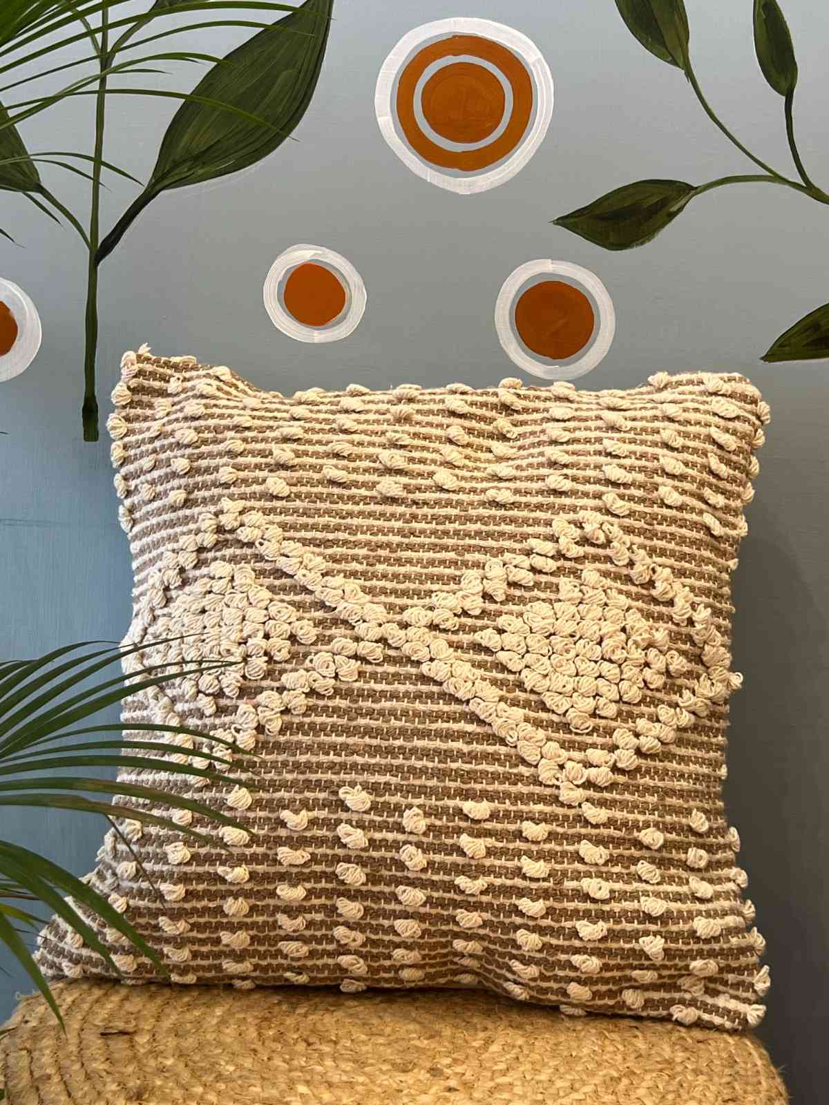 Velvet Sands Haven: Ultra-Chic Boho Tufted Cushion Cover for Luxe Living