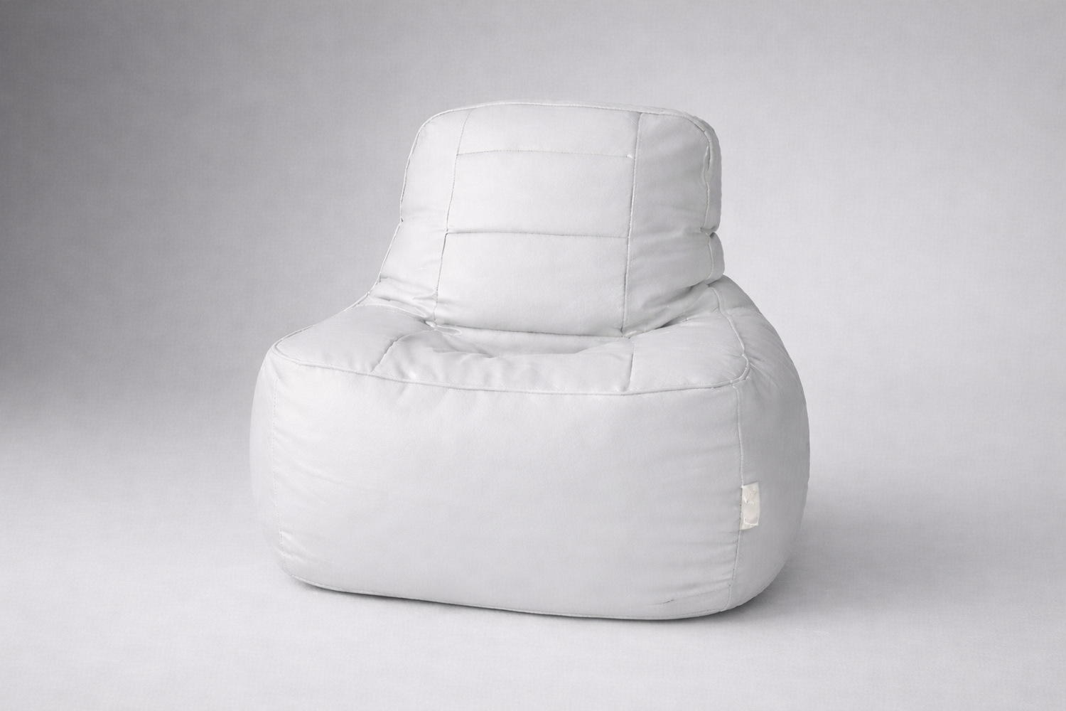 White Leatherette Rester Bean Bag – Premium Ergonomic Lounger Chair