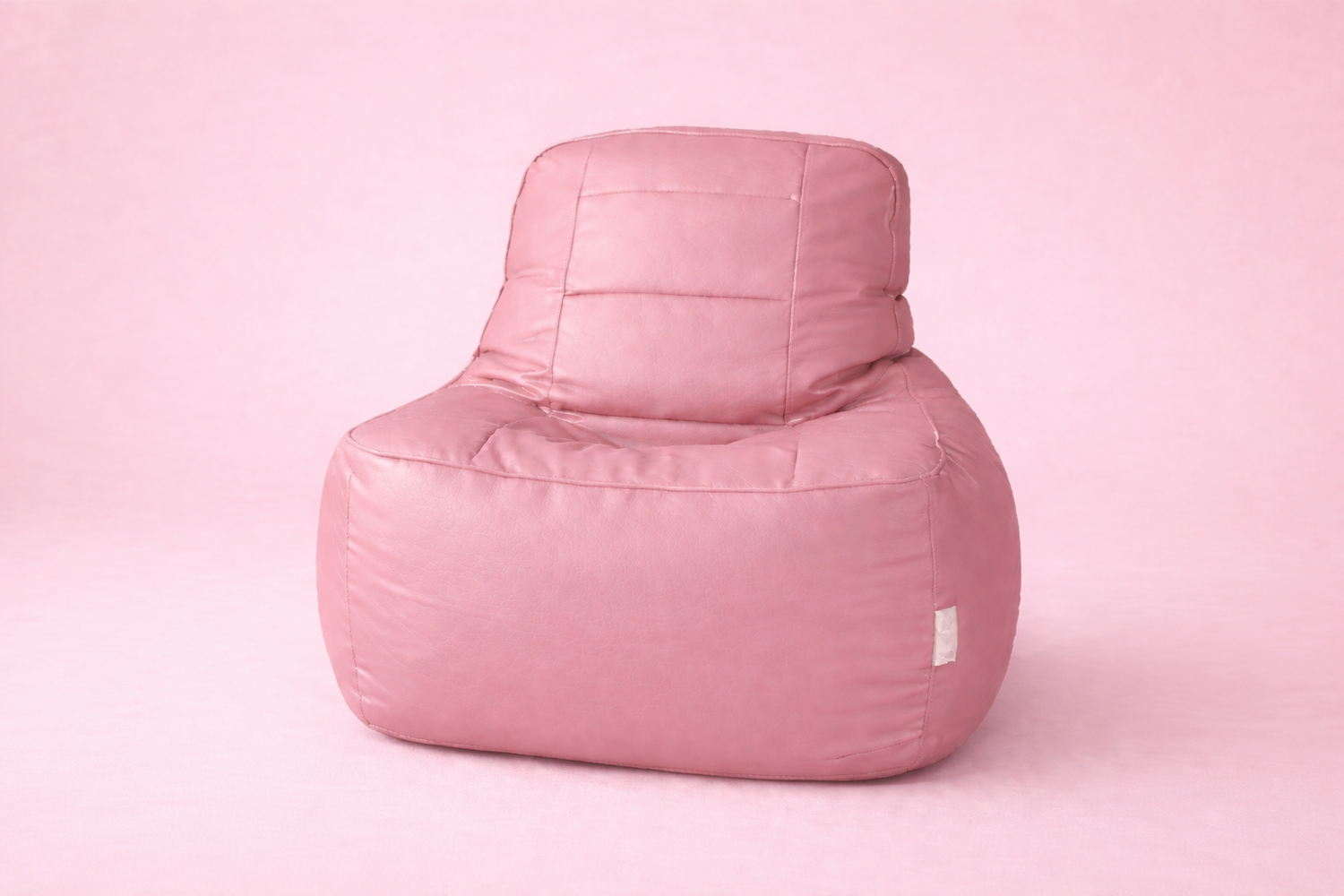 Pink Leatherette Rester Bean Bag – Elegant Ergonomic Lounger Chair