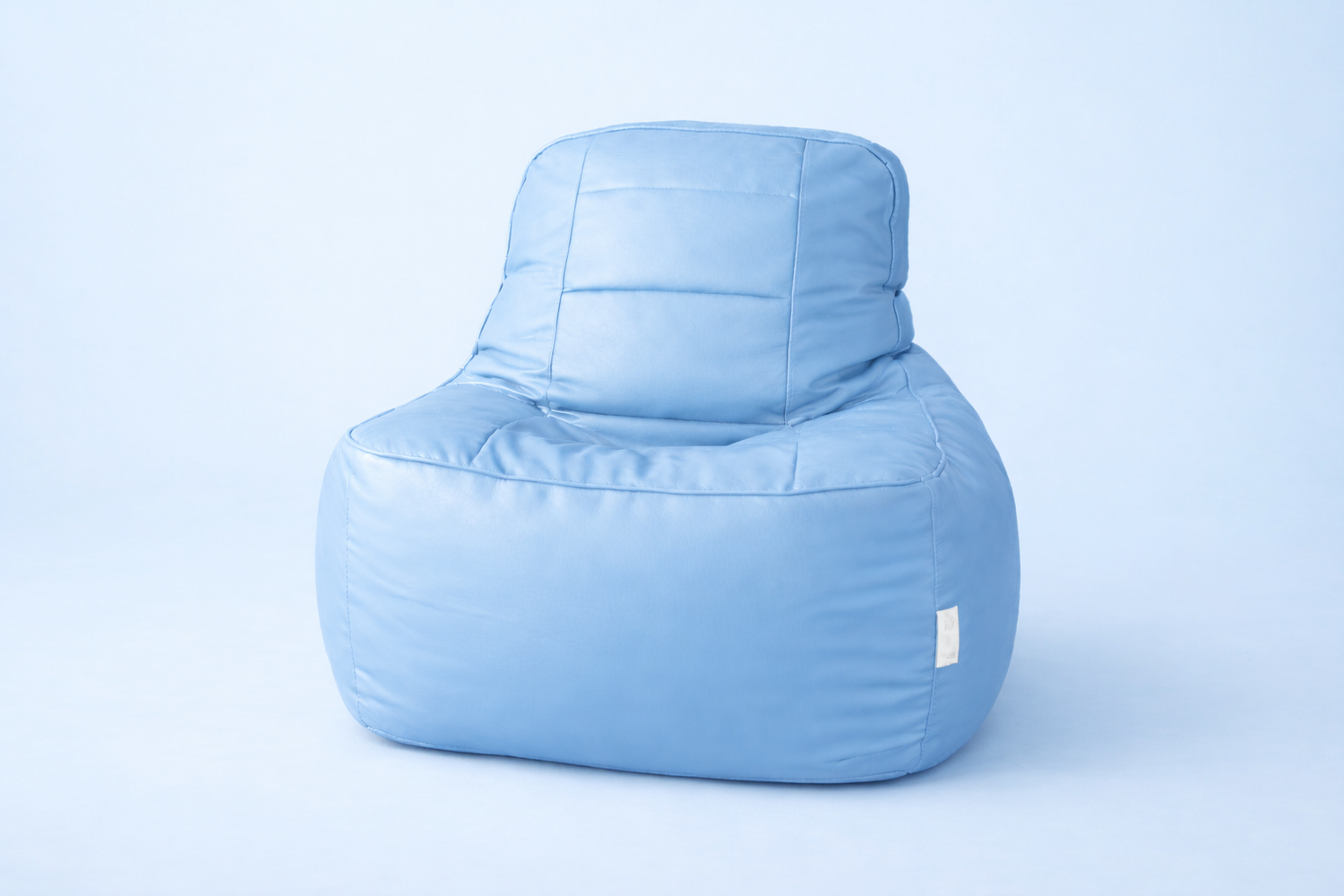 Light Blue Leatherette Rester Bean Bag – Premium Ergonomic Lounger Chair